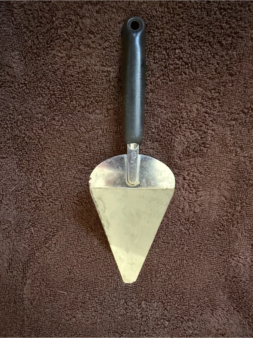 Vintage EKCO Blue Dutch Tulip Pie Cake Server Chromium Plated USA 9.5”